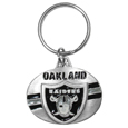 Las Vegas Raiders Oval Carved Metal Key Chain